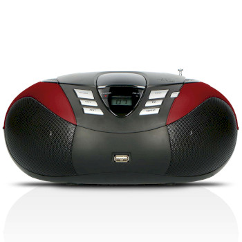 SCD-37 USB RED Scd-37 usb rood draagbare fm-radio cd- en usb-speler rood Product foto